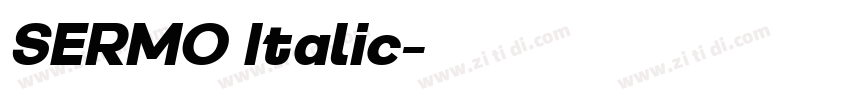 SERMO Italic字体转换 SERMO Italic字体转换